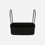 Tori-Sequin Crop Top in Black