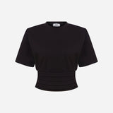 Tux - Tuxedo Belt Detailed T-Shirt in Black