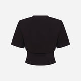 Tux - Tuxedo Belt Detailed T-Shirt in Black