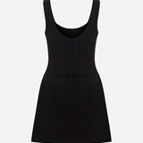 Nora-U-Neck Corset Detailed Mini Dress
