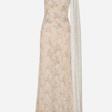 Maria-Hand-Embroidered One Shoulder Lace Gown