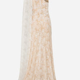 Maria-Hand-Embroidered One Shoulder Lace Gown