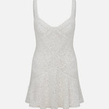 Nore-Corset-Detail Sequin Mini Dress