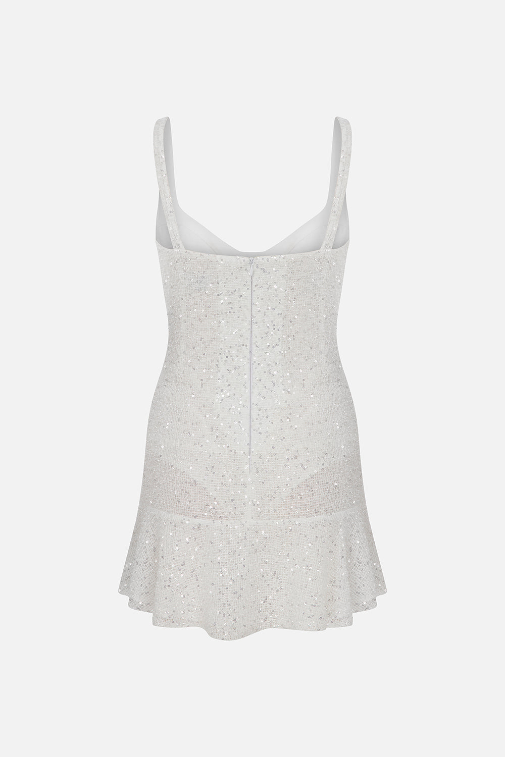 Nore-Corset-Detail Sequin Mini Dress