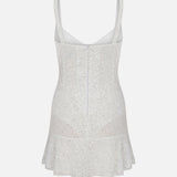 Nore-Corset-Detail Sequin Mini Dress
