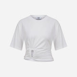 Jess-Accessory-Detail T-Shirt in White