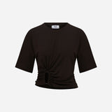 Jess-Accessory-Detail T-Shirt in Brown