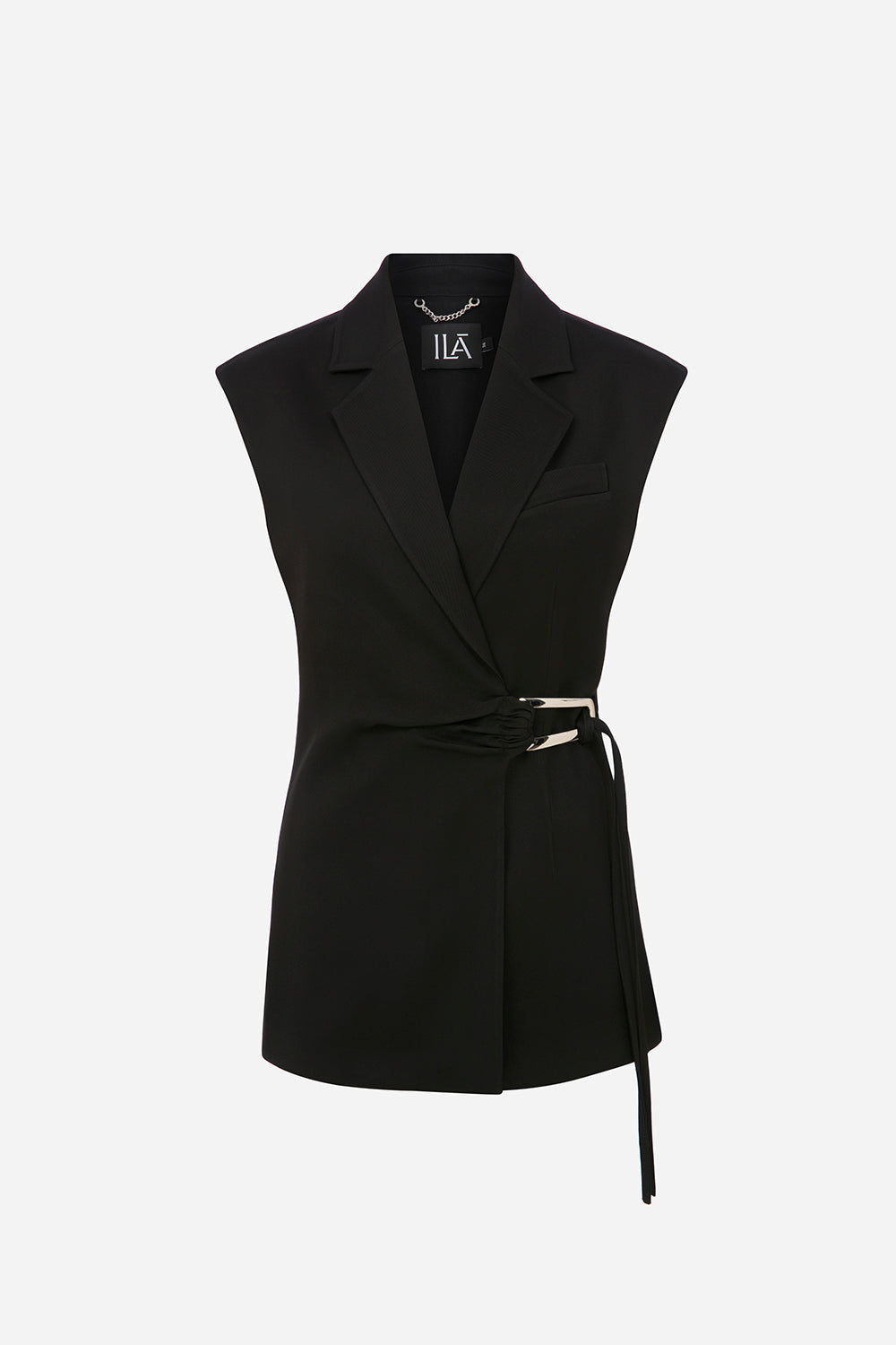 Aida-Vest Jacket With Accessory Detail