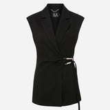 Aida-Vest Jacket With Accessory Detail