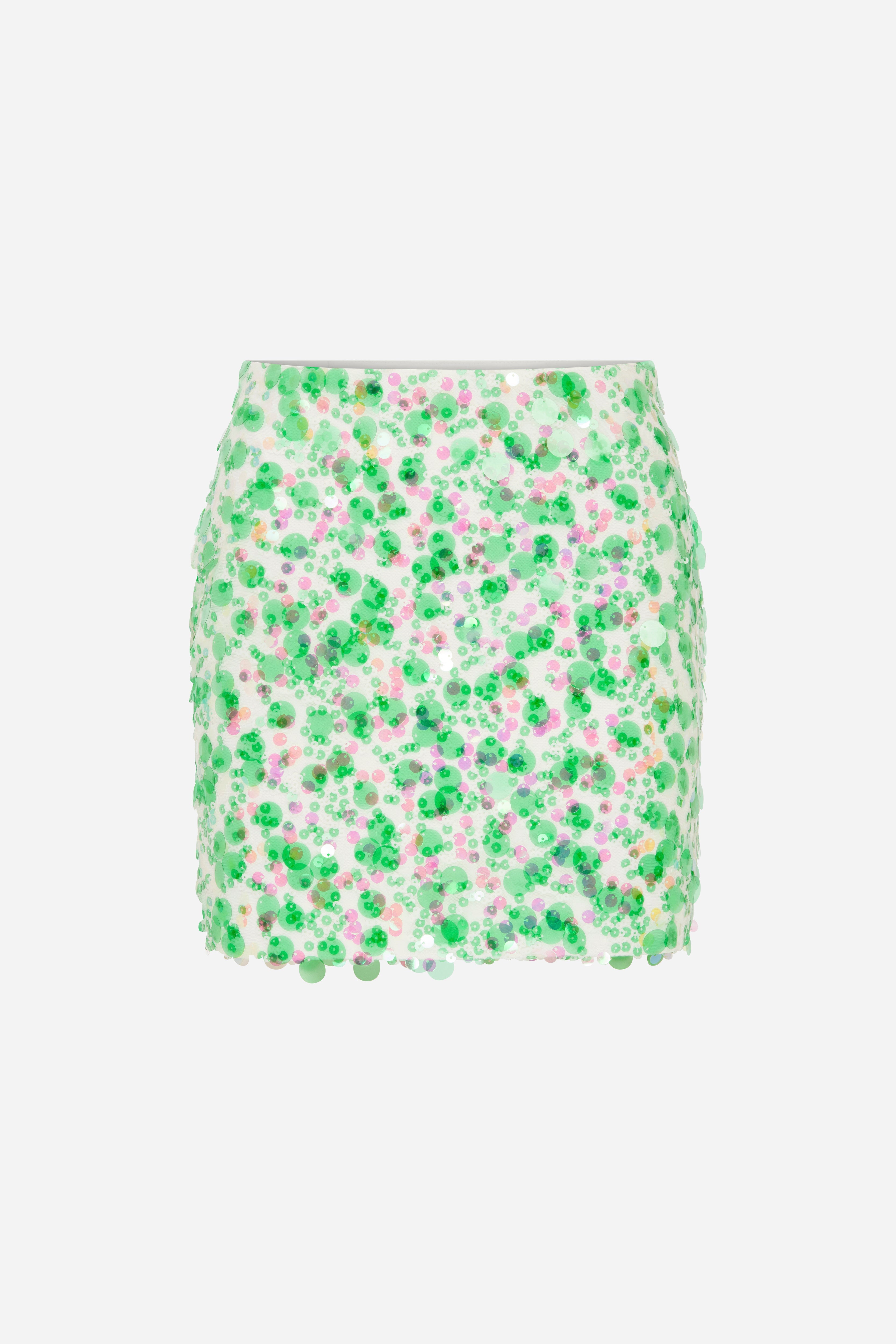 Andre-Sequin Mini Skirt
