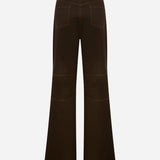 Leo-Contrast-Stitch Dart Trousers