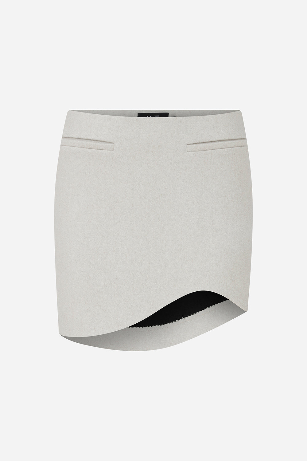 Elvira - Asymmetrical Hemline Mini Skirt