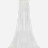 Petal-Lace Trousers With Train Detail
