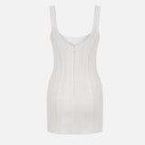 Noa-U-Neck Jacquard Corset Mini Dress
