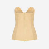 Eva -  Zipper Detailed Corset Top