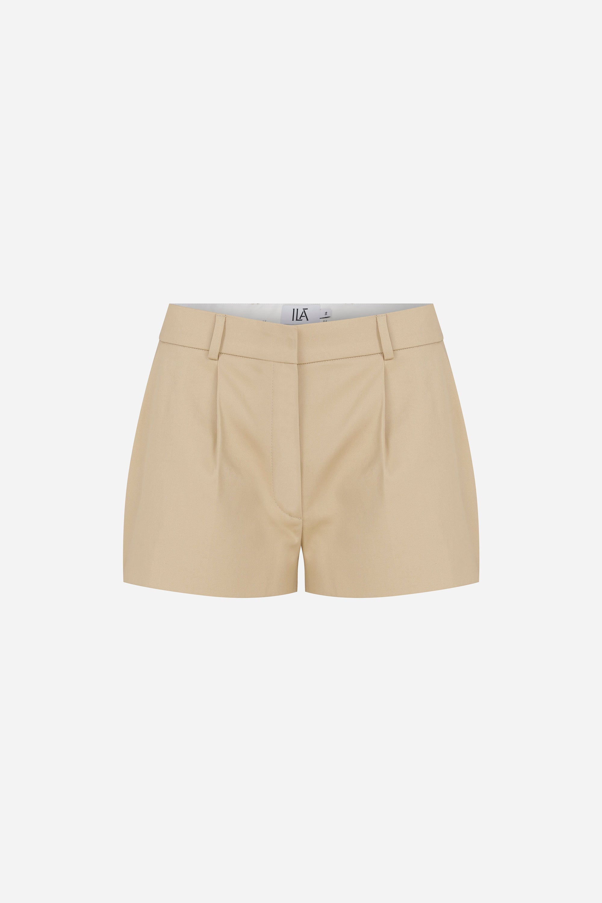 Lou - Tailored Pleated Mini Shorts