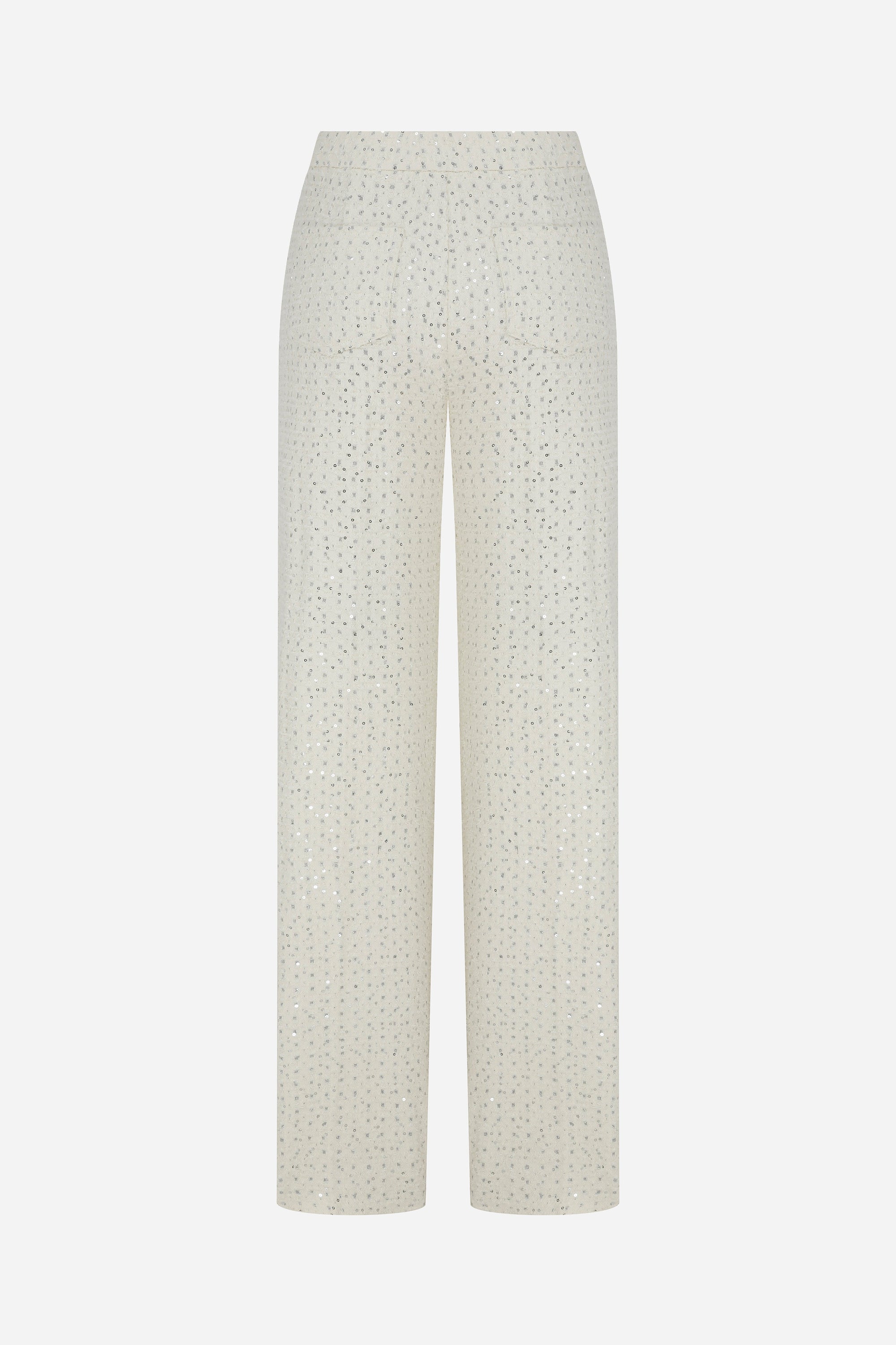 Zee - Double Pleated Tailored Trousers in Denim