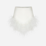 Onika-Mini Skirt With Feather Embellishment