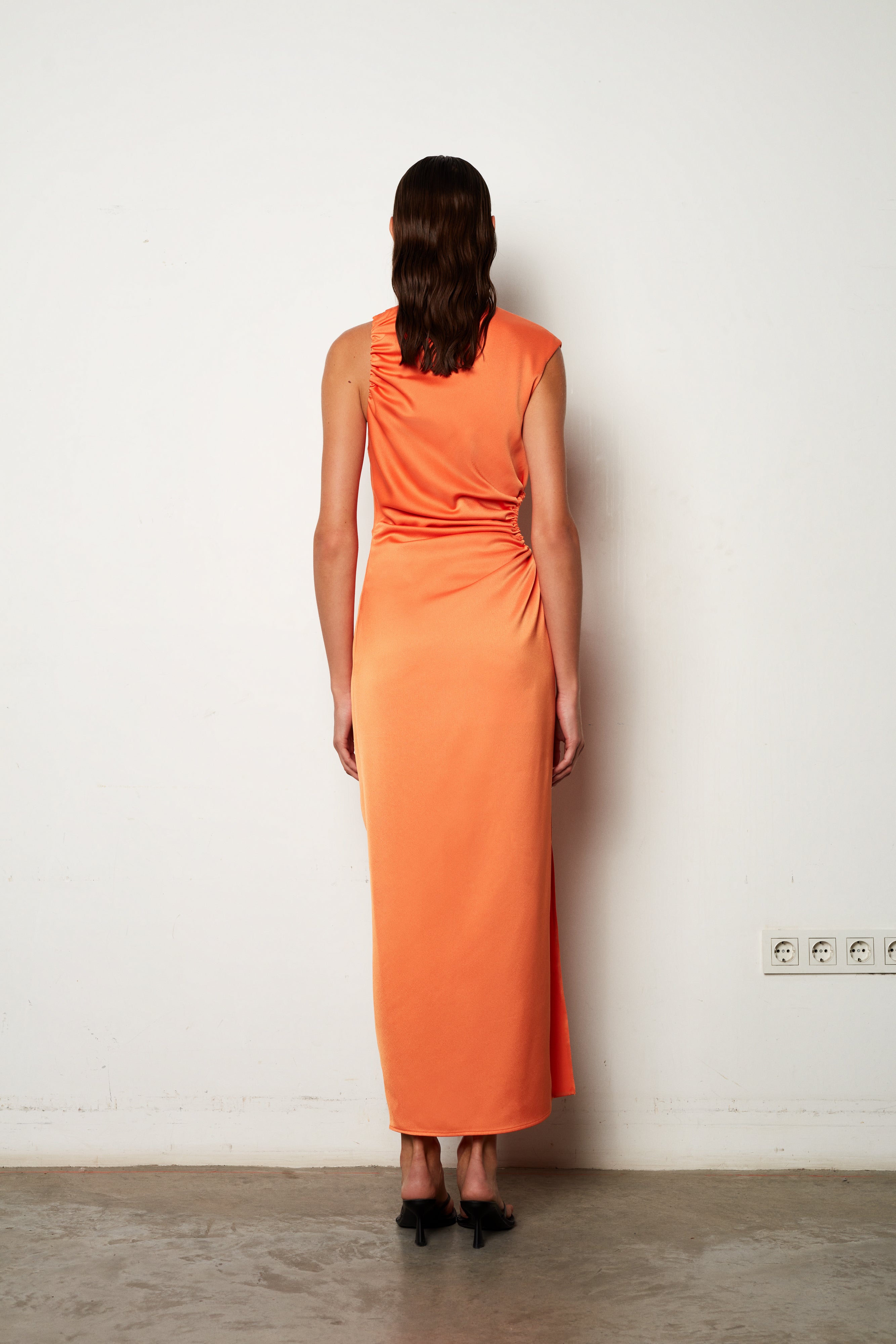 Greta - Midi Dress With Side Cut-Out And Side Slit