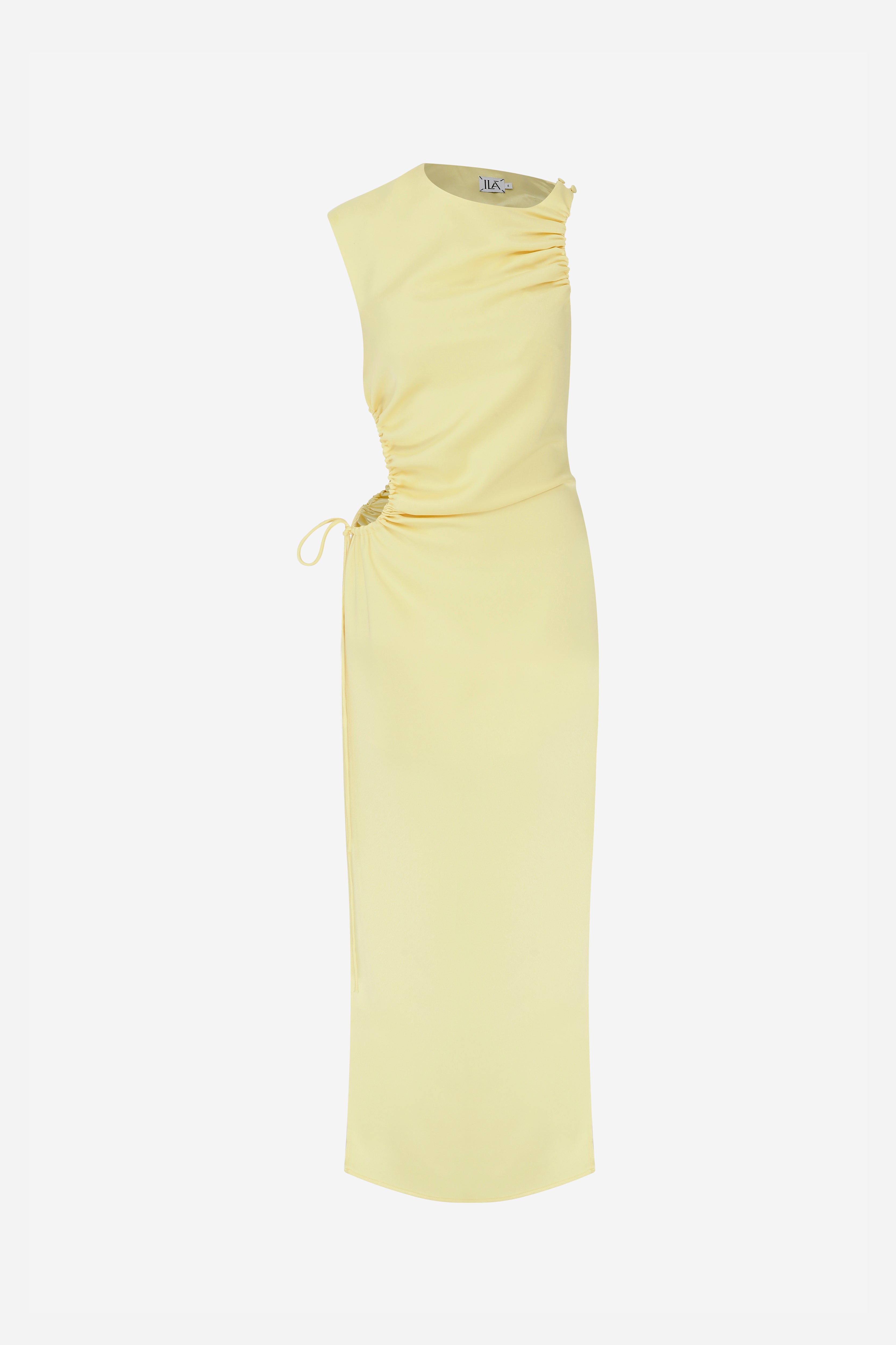 Greta - Midi Dress With Side Cut-Out And Side Slit